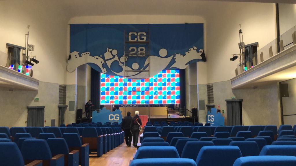 Led wall a Torino testing